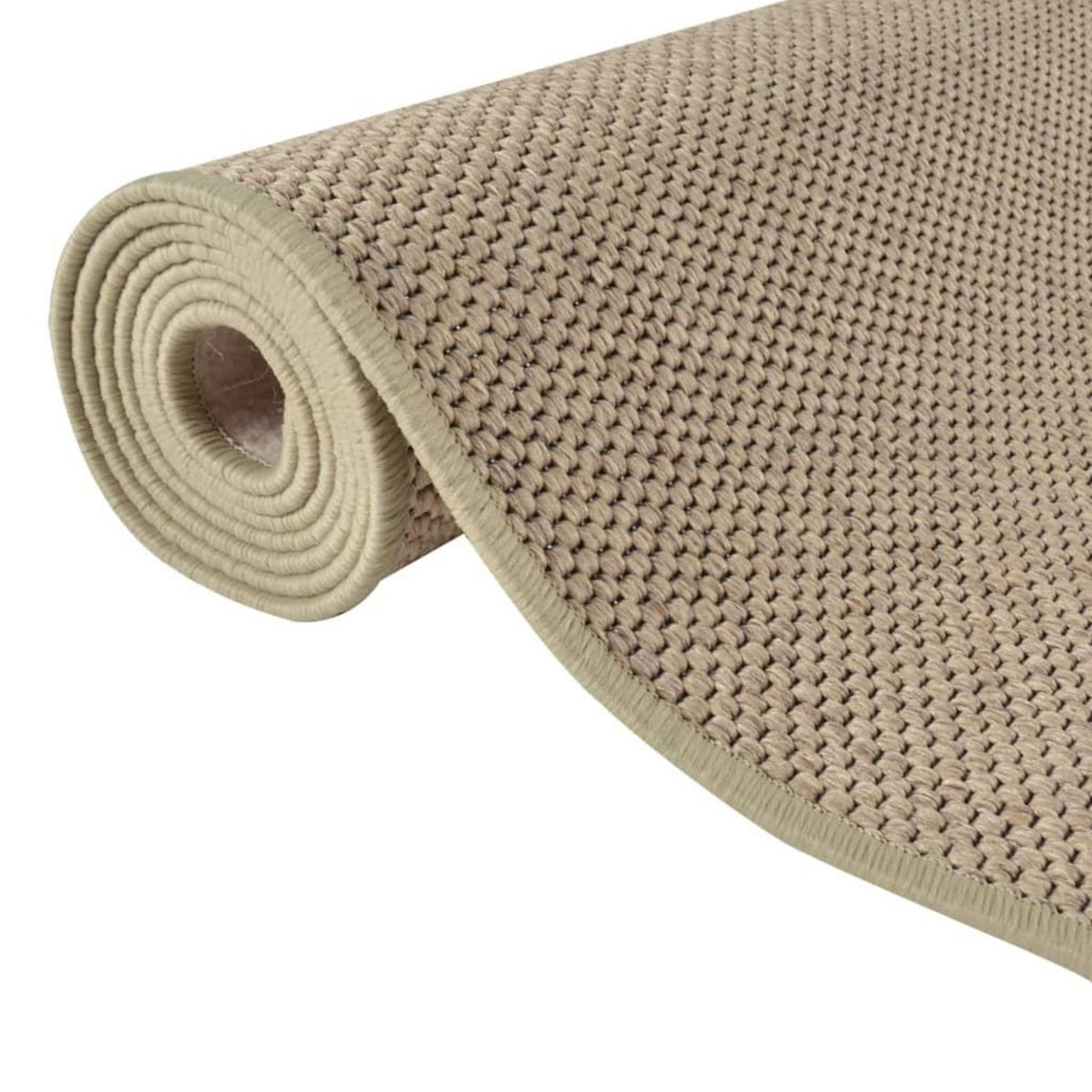 VIDAXL Tapis de couloir aspect sisal sable 50x300 cm
