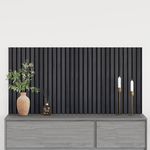 VIDAXL Panneaux muraux acoustiques 2pcs lattes 60,5x60cm placage chene