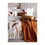 Voir la diapositive 3 : GENERIQUE Parure de lit - 182TRK63448 - 1 housse de couette 220 x 240 cm + 2 taies d'oreiller 60 x 60 cm - Satiné 100% coton - Blanc