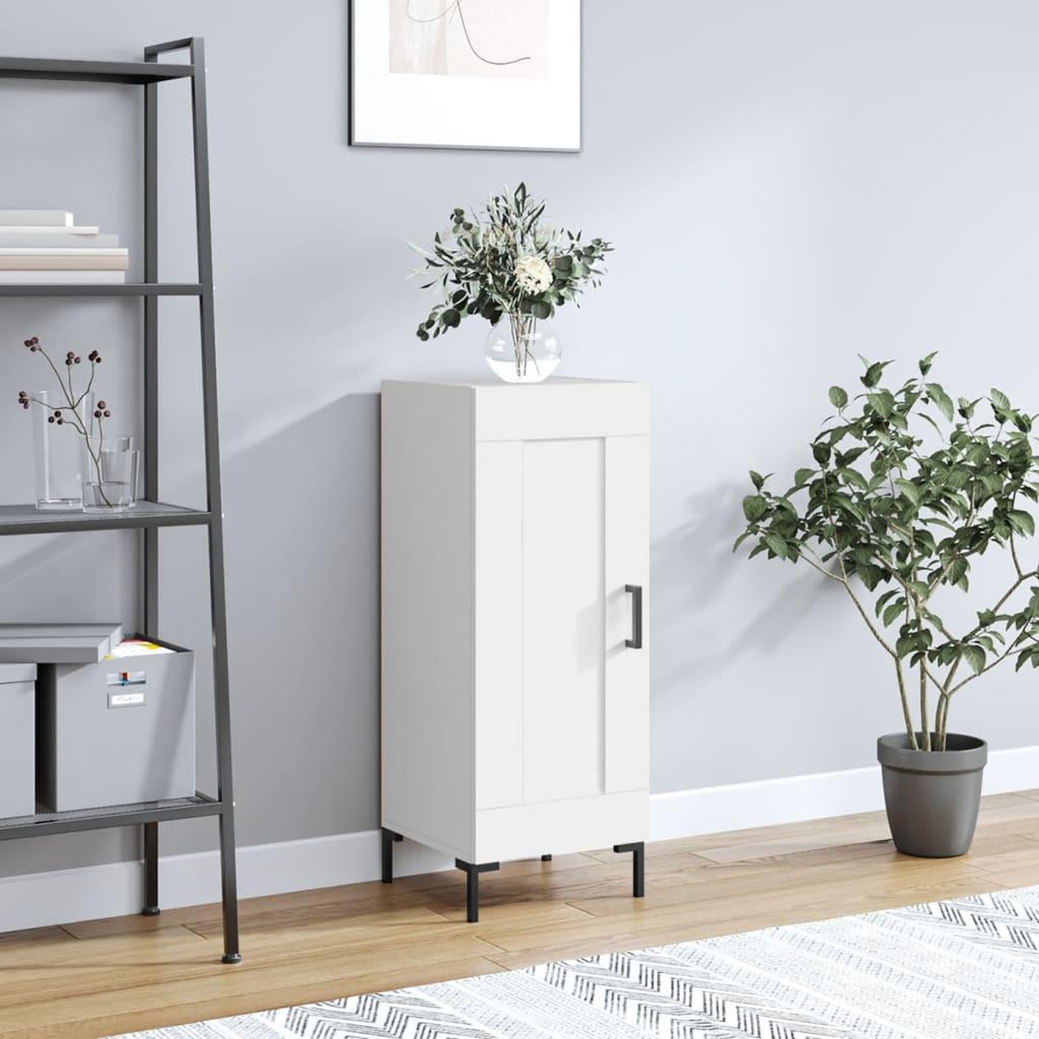 VIDAXL Buffet blanc 34,5x34x90 cm bois d'ingenierie