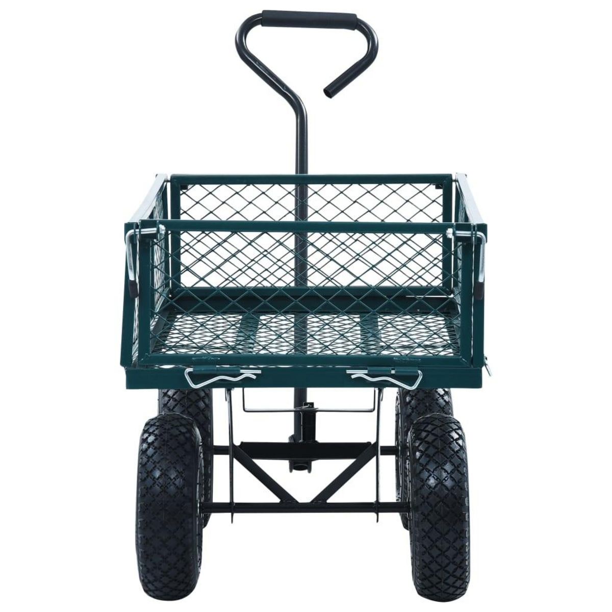 VIDAXL Chariot a main de jardin Vert 250 kg