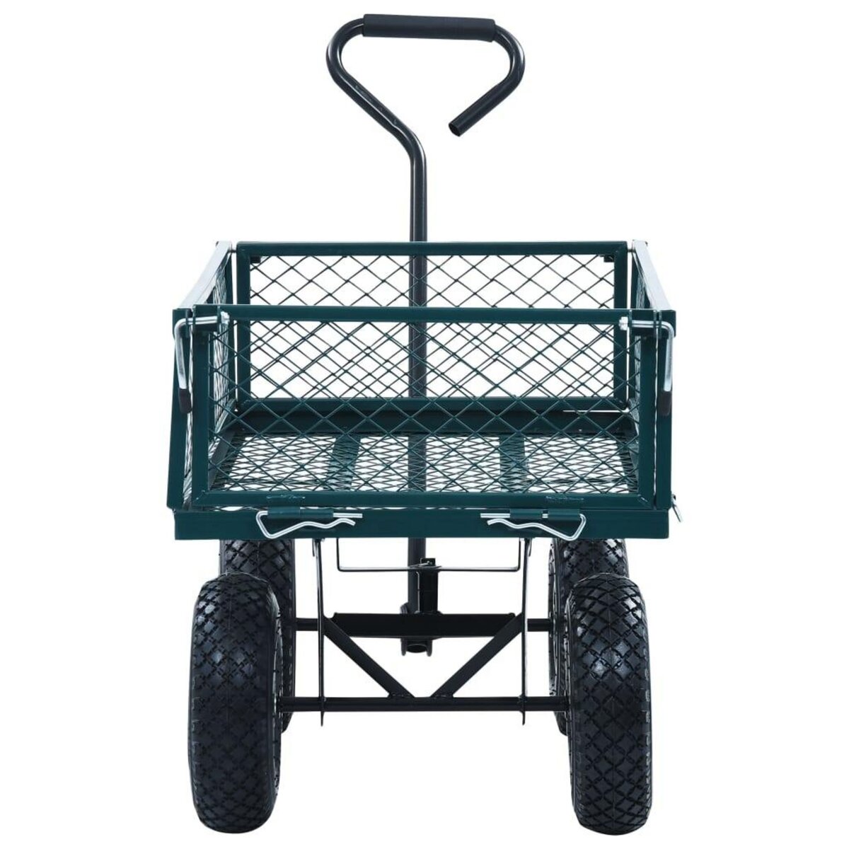 VIDAXL Chariot a main de jardin Vert 250 kg