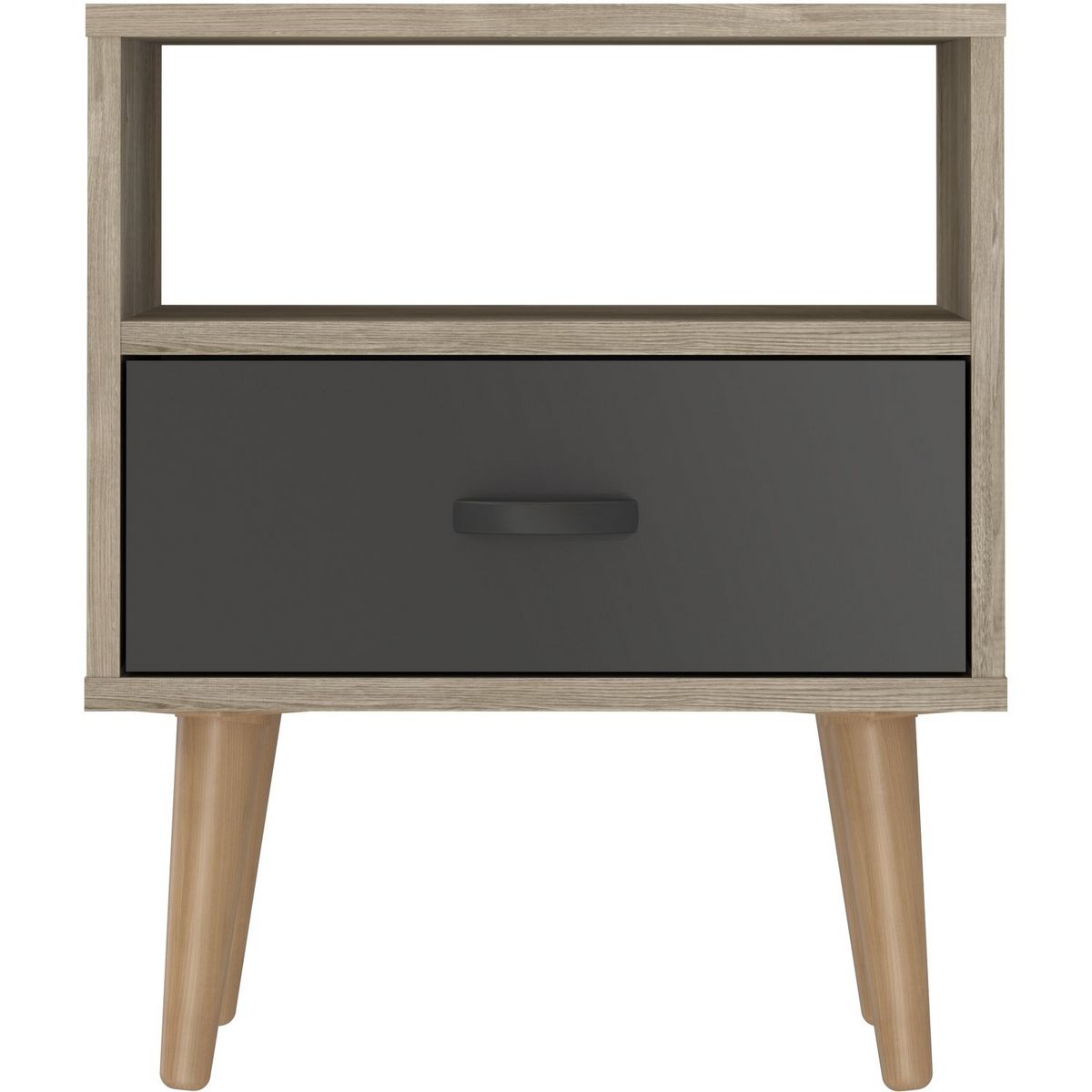 Chevet 1 niche 1 tiroir style scandinave L45cm ROMINA