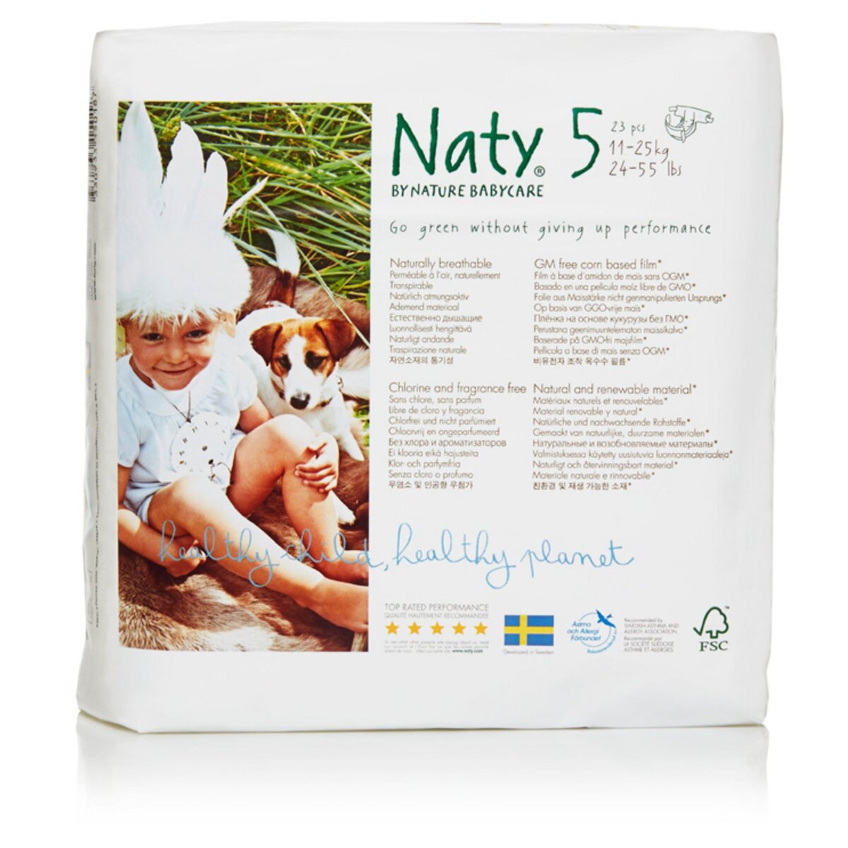NATY Couches Junior Écologique T5 (11-25 kg) X23