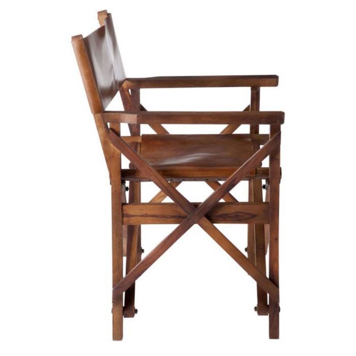 Paris Prix Fauteuil Pliable Design Cuir  Museum  88cm Marron