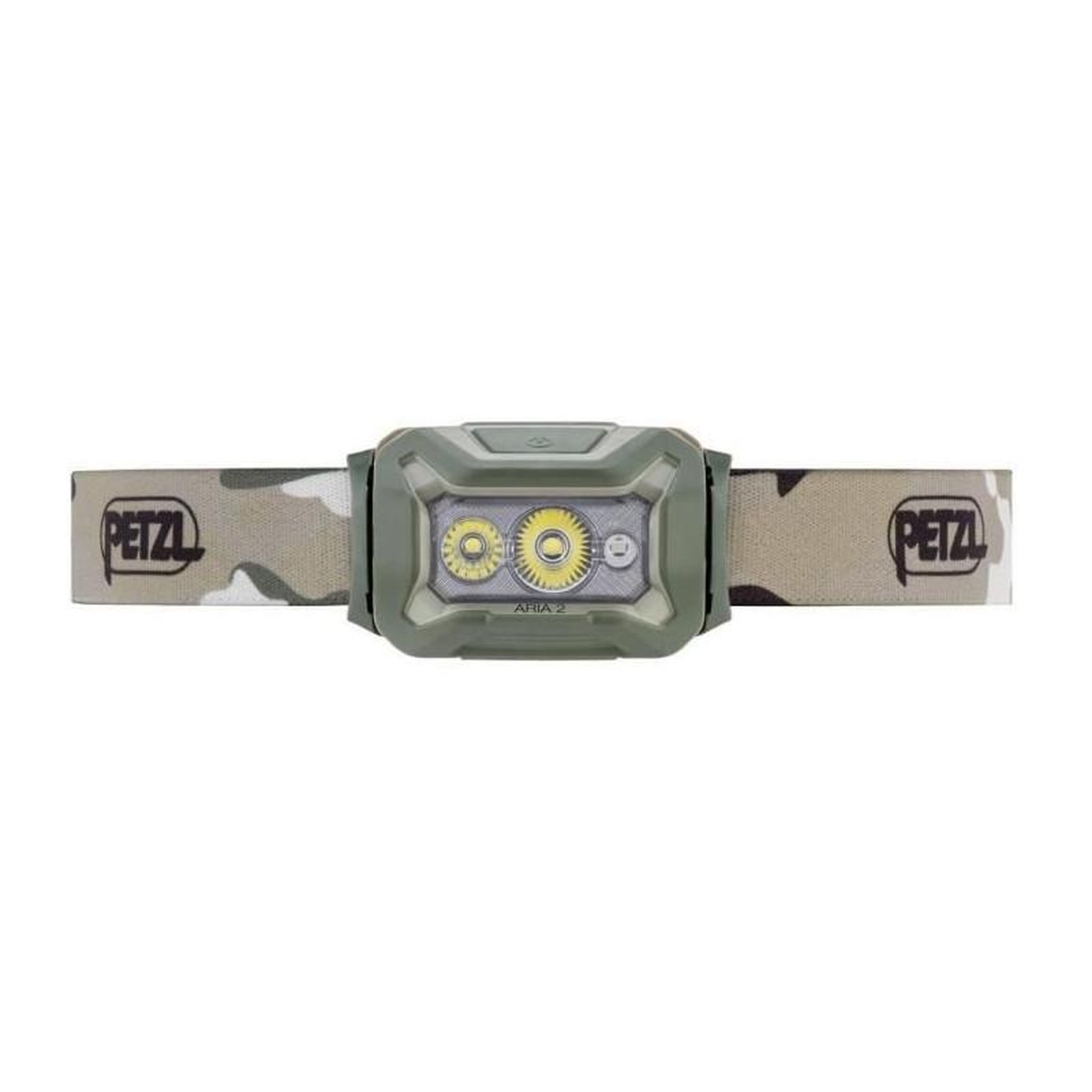Voir la diapositive 3 : Petzl Lampe frontale étanche - PETZL - ARIA 2 - 450 lumens - 3 piles AAA/LR03 incluses - Camo