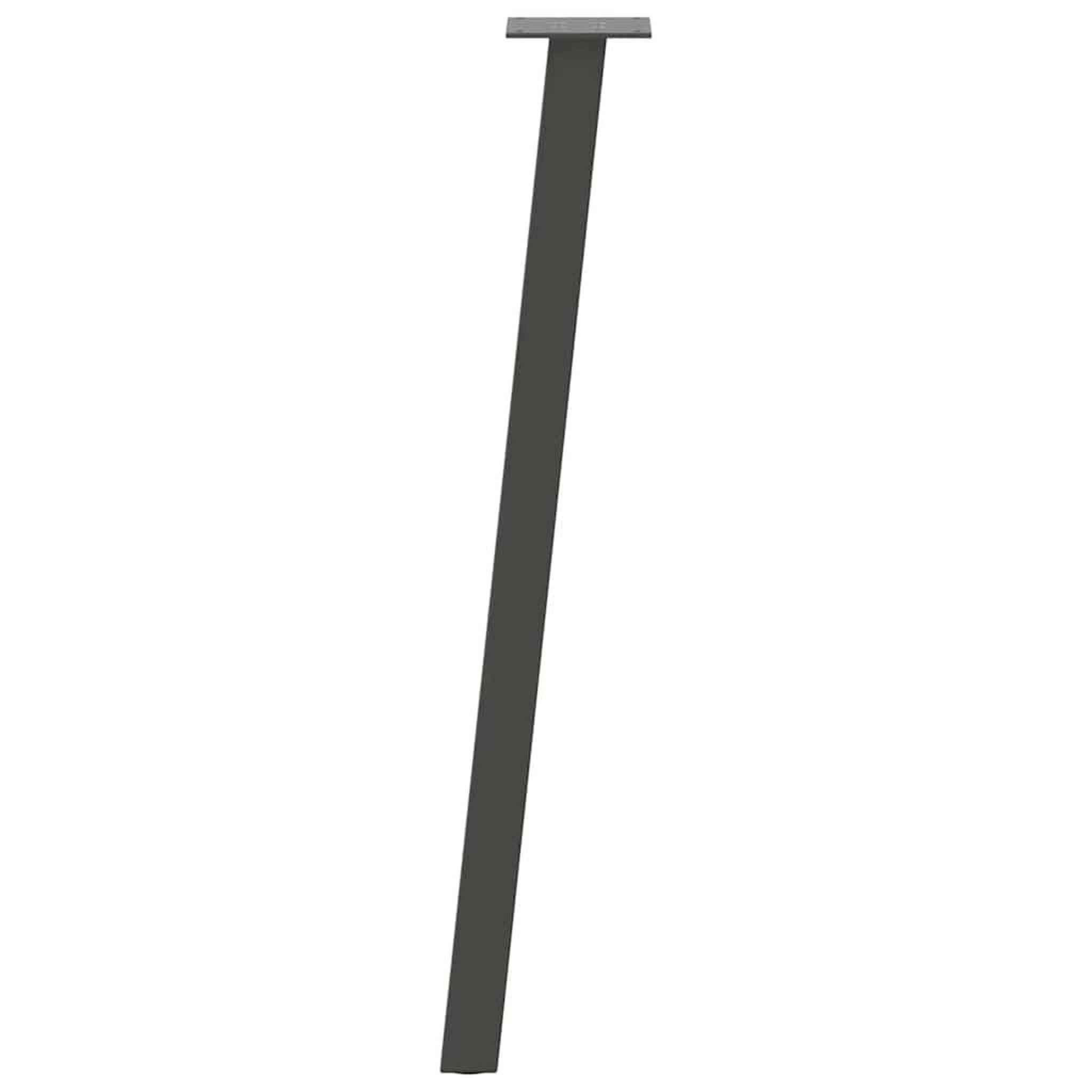 Voir la diapositive 5 : VIDAXL Pieds de table basse 4 pcs anthracite 72 cm acier