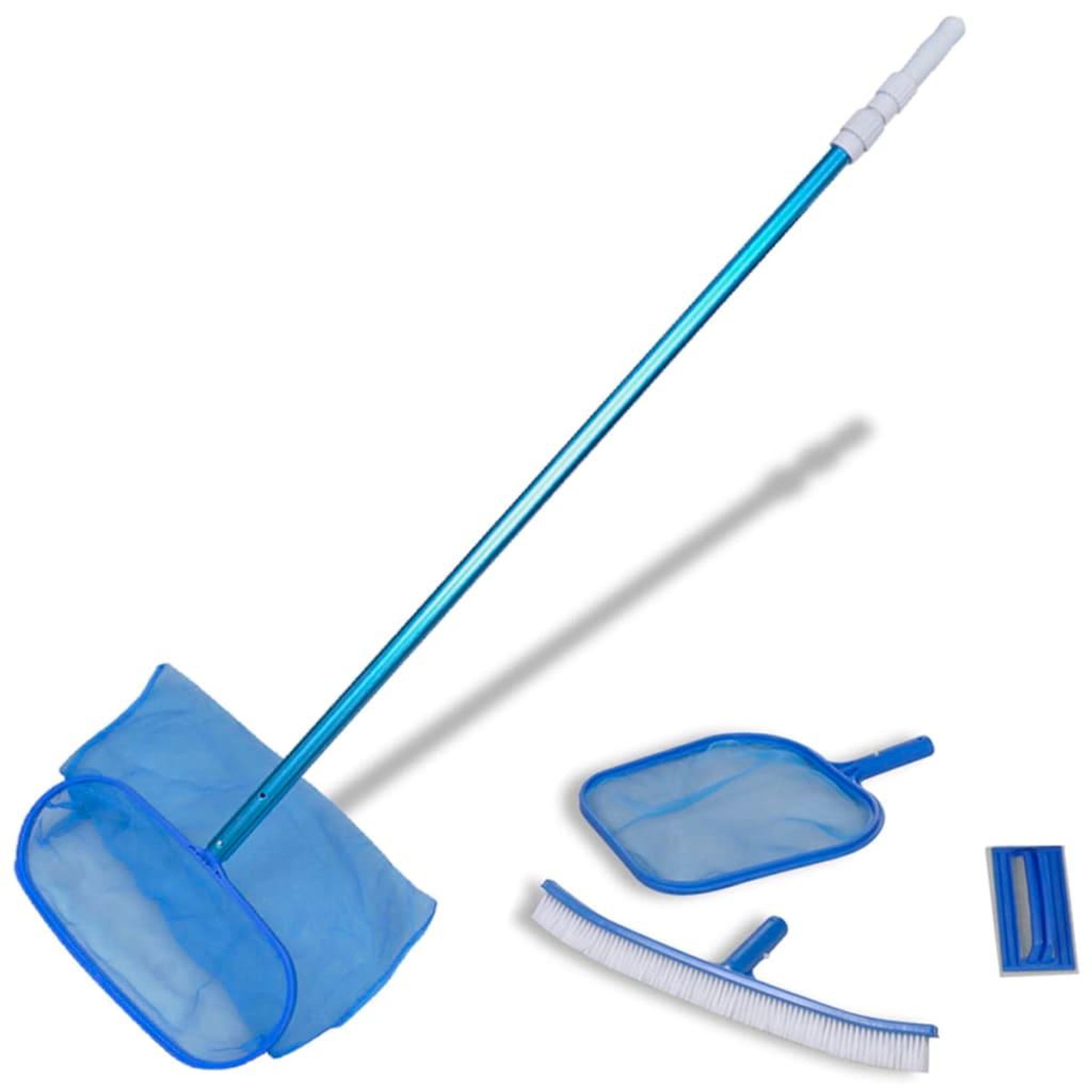 VIDAXL Kit entretien piscine avec manche telescopique et brosse