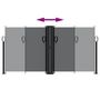 Voir la diapositive 5 : VIDAXL Auvent lateral retractable noir 120x600 cm
