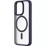 Qdos Coque bumper Iphone 15 Pro MagSafe Hybrid SNAP Bleu