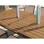 Voir la diapositive 3 : Jardiline Table rectangulaire extensible en aluminium aspect Teck SANTORIN - 10 places - Jardiline