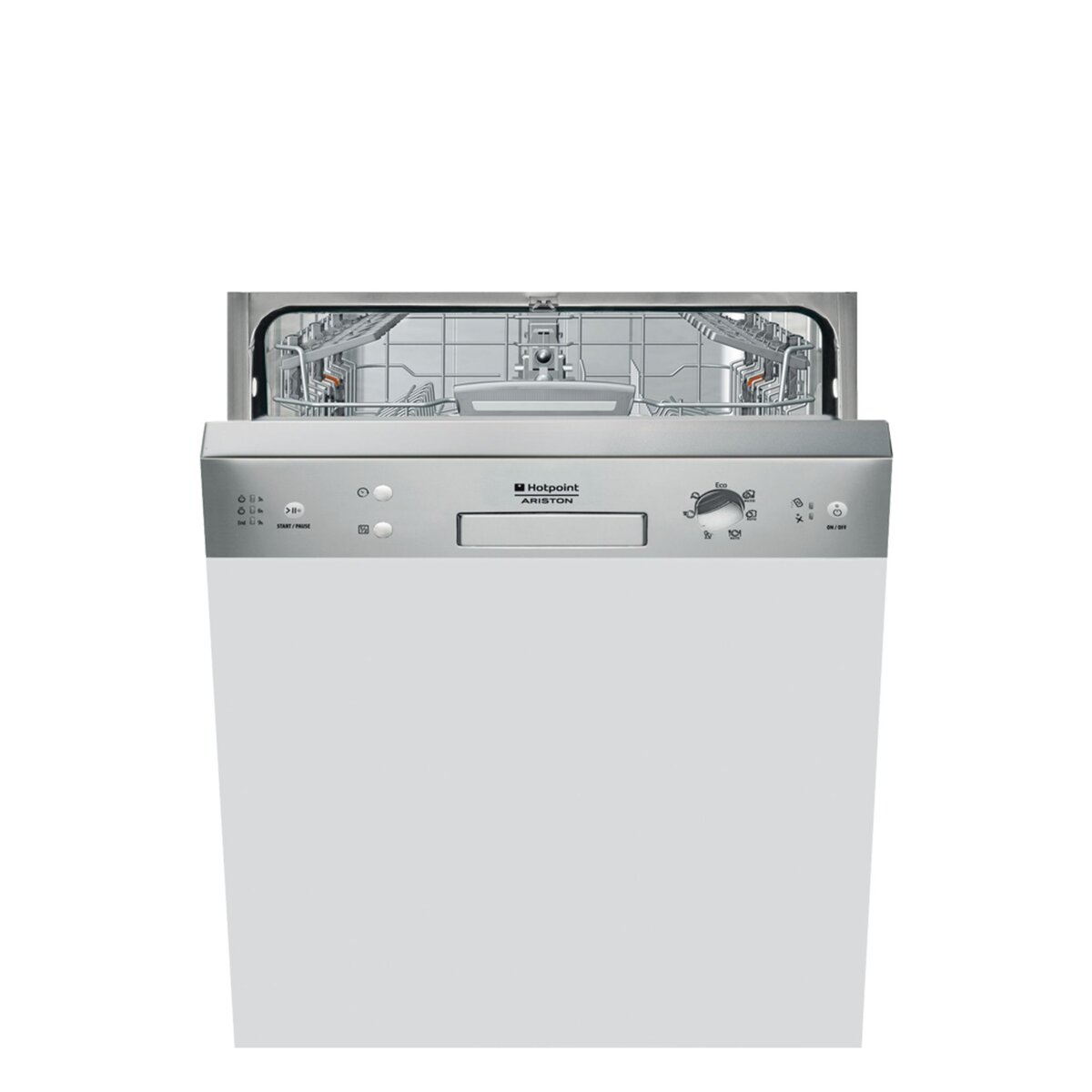 HOTPOINT Lave vaisselle LSB 7M121 X EU 14 couverts, 60 cm, 41 dB, semi-encastrable, Départ différé