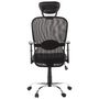 Voir la diapositive 5 : Paris Prix Fauteuil de Bureau en Tissu  Lode  129cm Noir