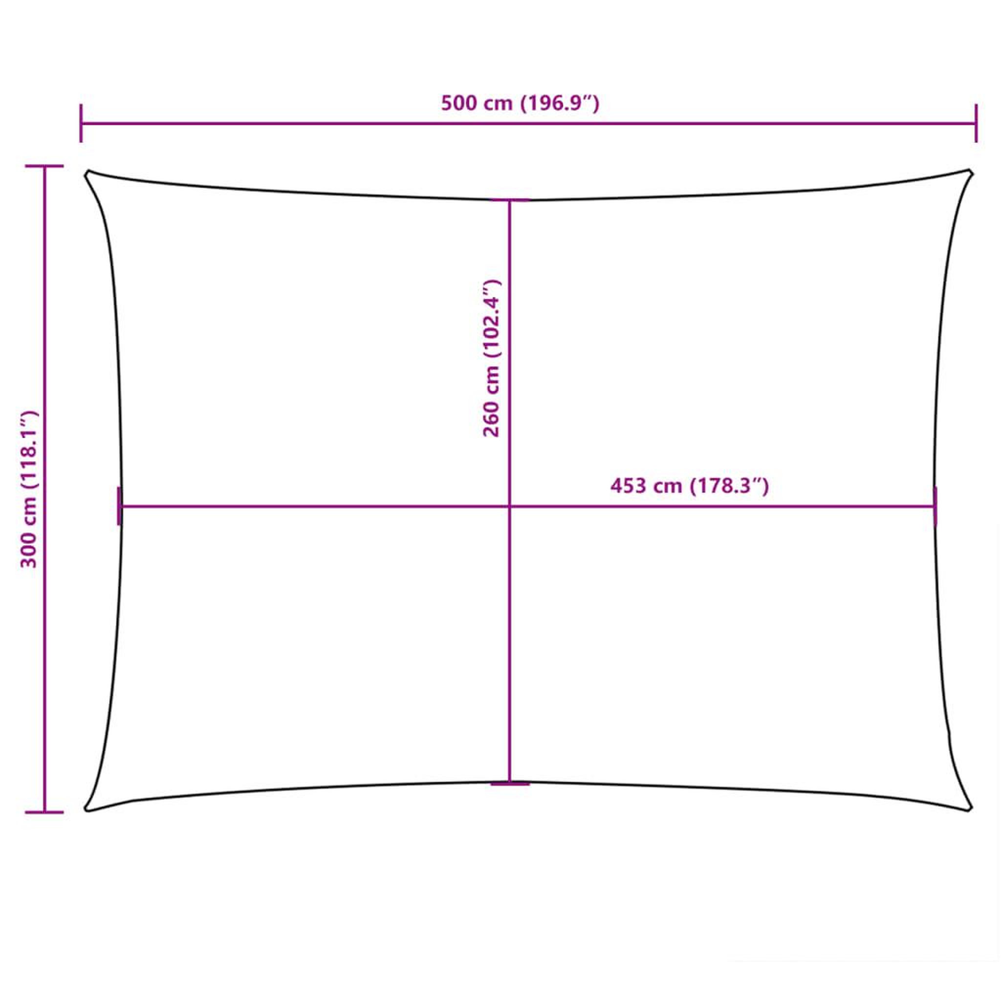 Voir la diapositive 6 : VIDAXL Voile de parasol tissu oxford rectangulaire 3x5 m creme