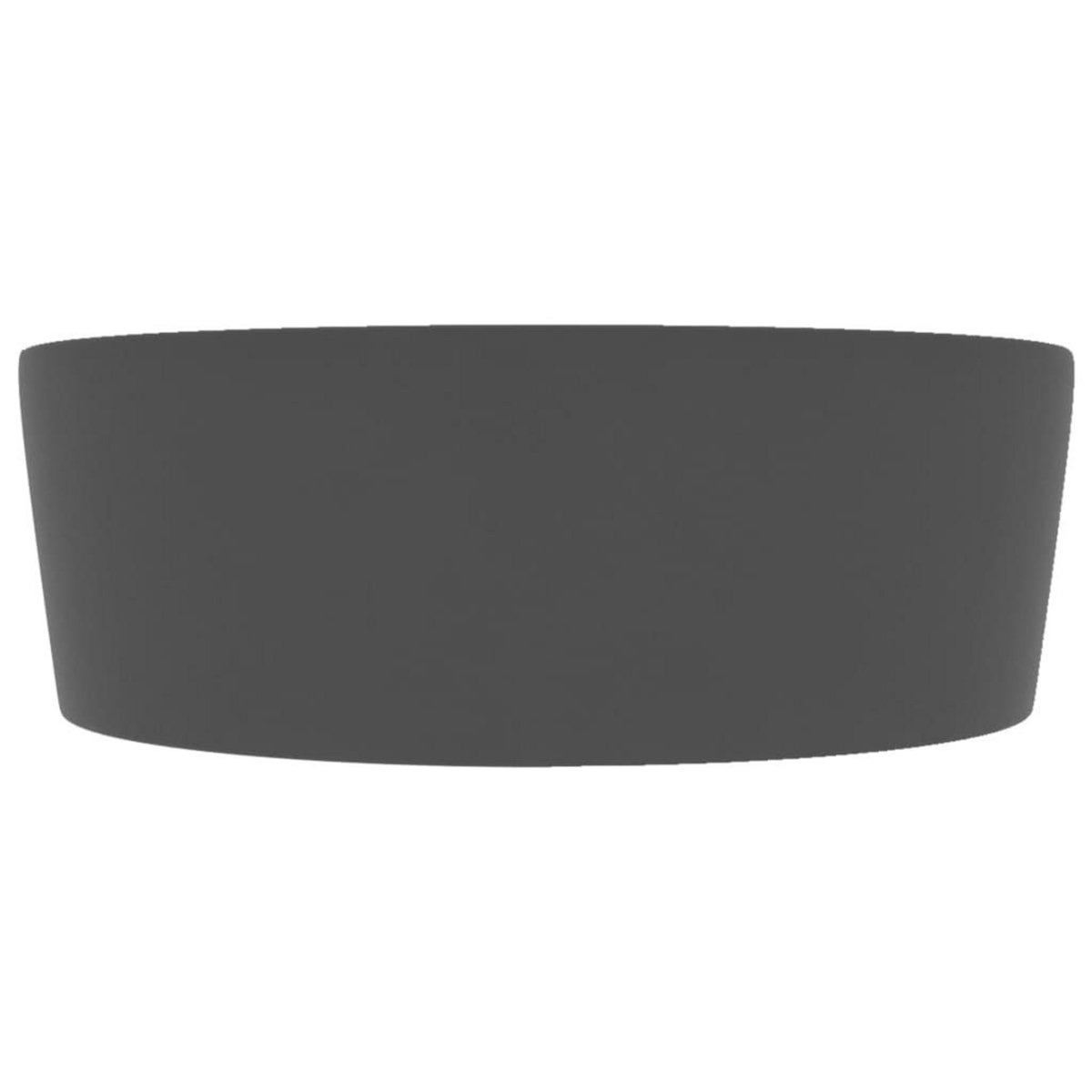 VIDAXL Lavabo de luxe avec trop-plein Gris fonce mat 36x13cm Ceramique