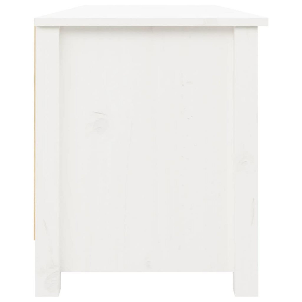 VIDAXL Banc a chaussures Blanc 110x38x45,5 cm Bois de pin massif