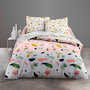 Voir la diapositive 1 : Home collection Parure housse de couette 100% coton 57fils marbree