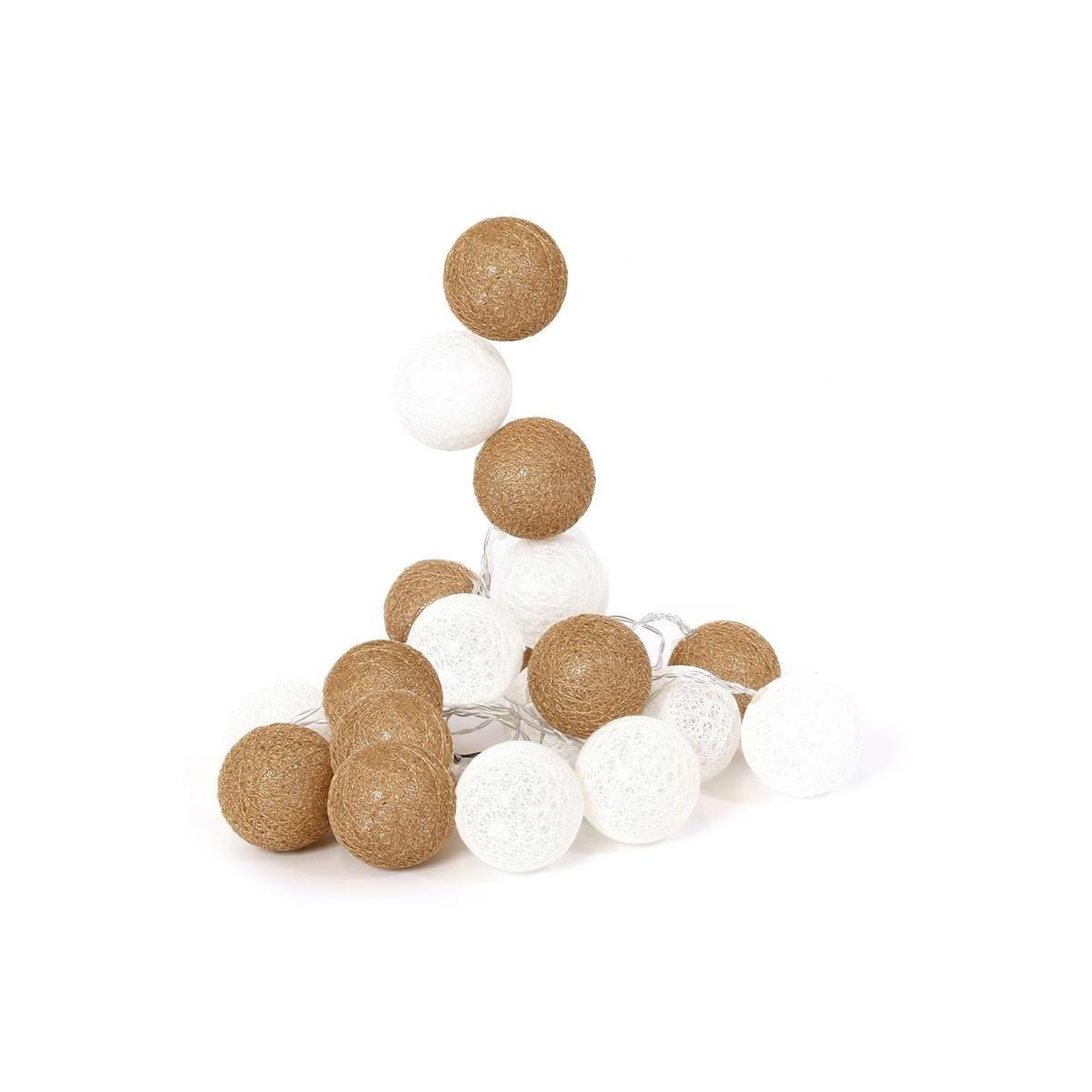 The Home Deco Factory Guirlande lumineuse à led  20 boules  315cm or