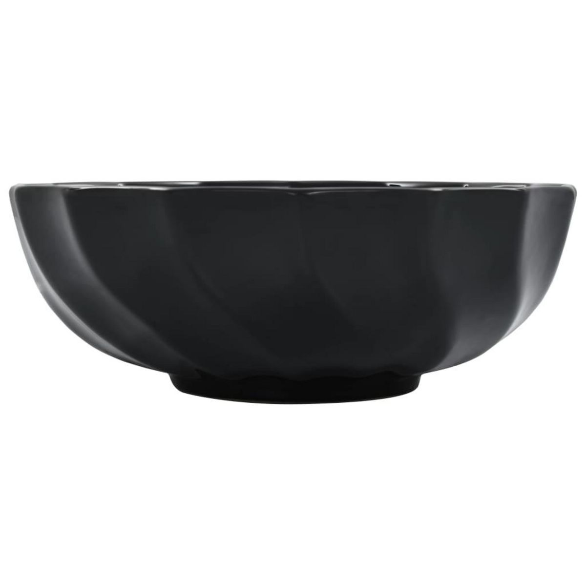 VIDAXL Lavabo 46x17 cm Ceramique Noir