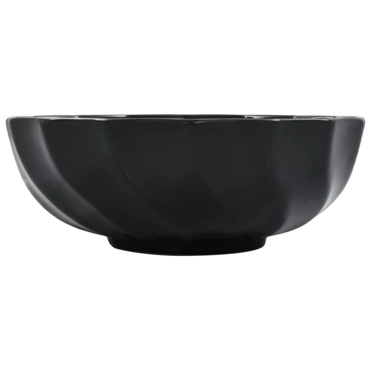 VIDAXL Lavabo 46x17 cm Ceramique Noir