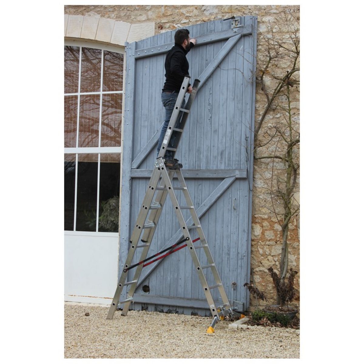 HAILO Echelle transformable à rattrapage de niveau HobbyLot - 3x8 échelons