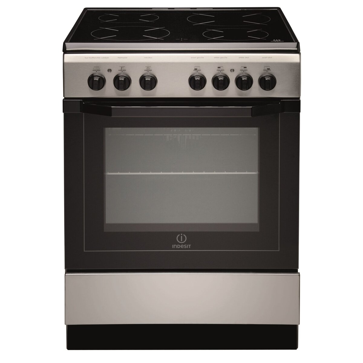 INDESIT Cuisinière induction I63I 6C6A.T(X) / FR, 60 cm, 3 foyers