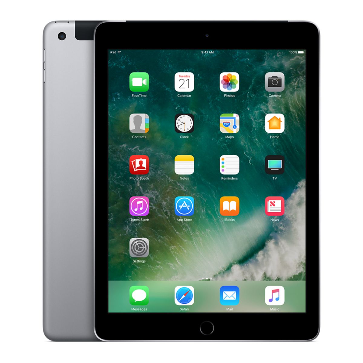 APPLE Tablette iPad WiFi Cellular 9.7 pouces Gris sidéral 4G 128 Go