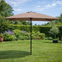 Voir la diapositive 2 : CONCEPT USINE Parasol droit rectangulaire 3 x 2 m chocolat SPEZIA