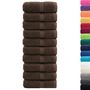 Voir la diapositive 2 : VIDAXL Serviettes de visage de qualité supérieure SOLUND 10 pcs marron