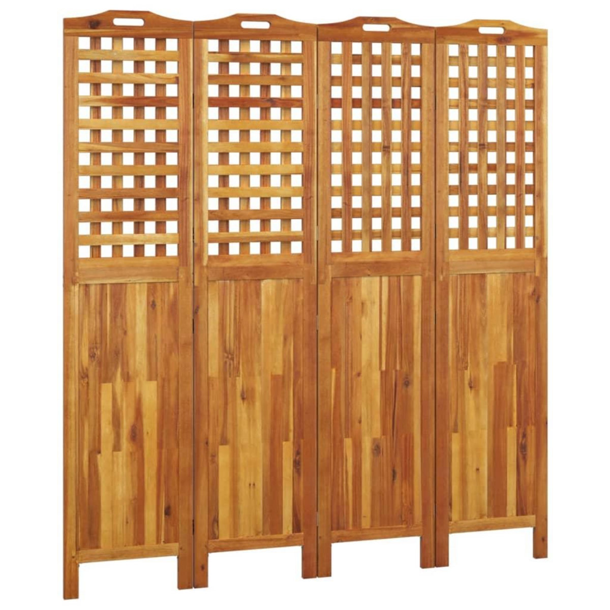VIDAXL Cloison de separation 4 panneaux 162x2x180 cm Bois d'acacia