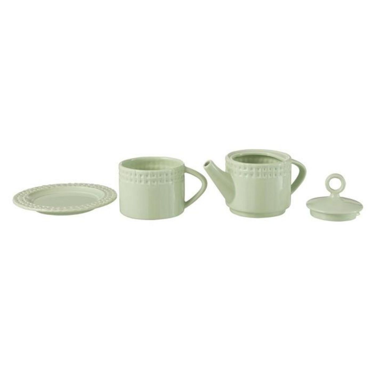 Paris Prix Théière & 1 Tasse Design  Vercer  22cm Vert