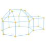 Voir la diapositive 1 : VIDAXL Kit de construction de fort pour enfants 72 pcs