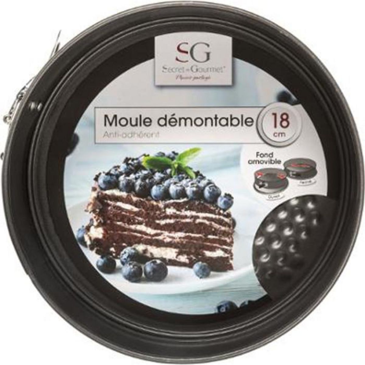 FIVE Moule demontable diam 18 cm metal