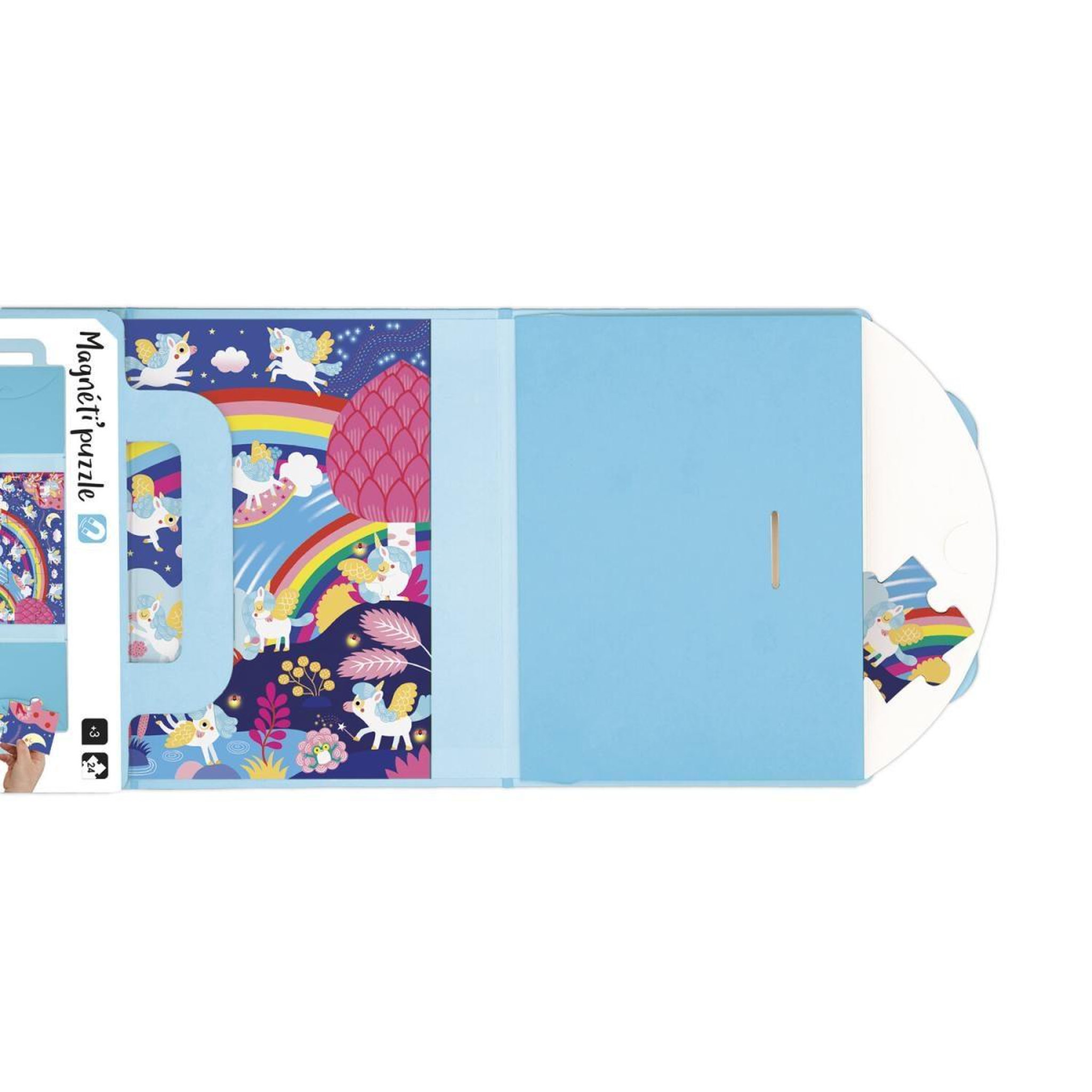Voir la diapositive 3 : JANOD Magneti puzzle licornes 24 pcs