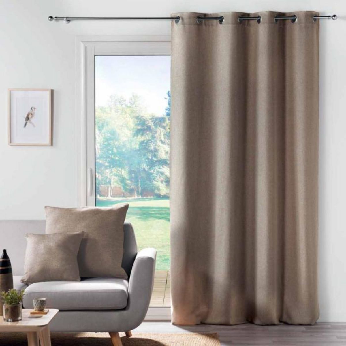 Paris Prix Coussin Uni Déco  Solena  40x40cm Lin