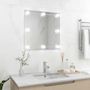 Voir la diapositive 1 : VIDAXL Miroir mural avec lampes LED Carre Verre