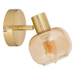 ATMOSPHERA Applique Murale Orientable en Verre  Pilia  16cm Doré