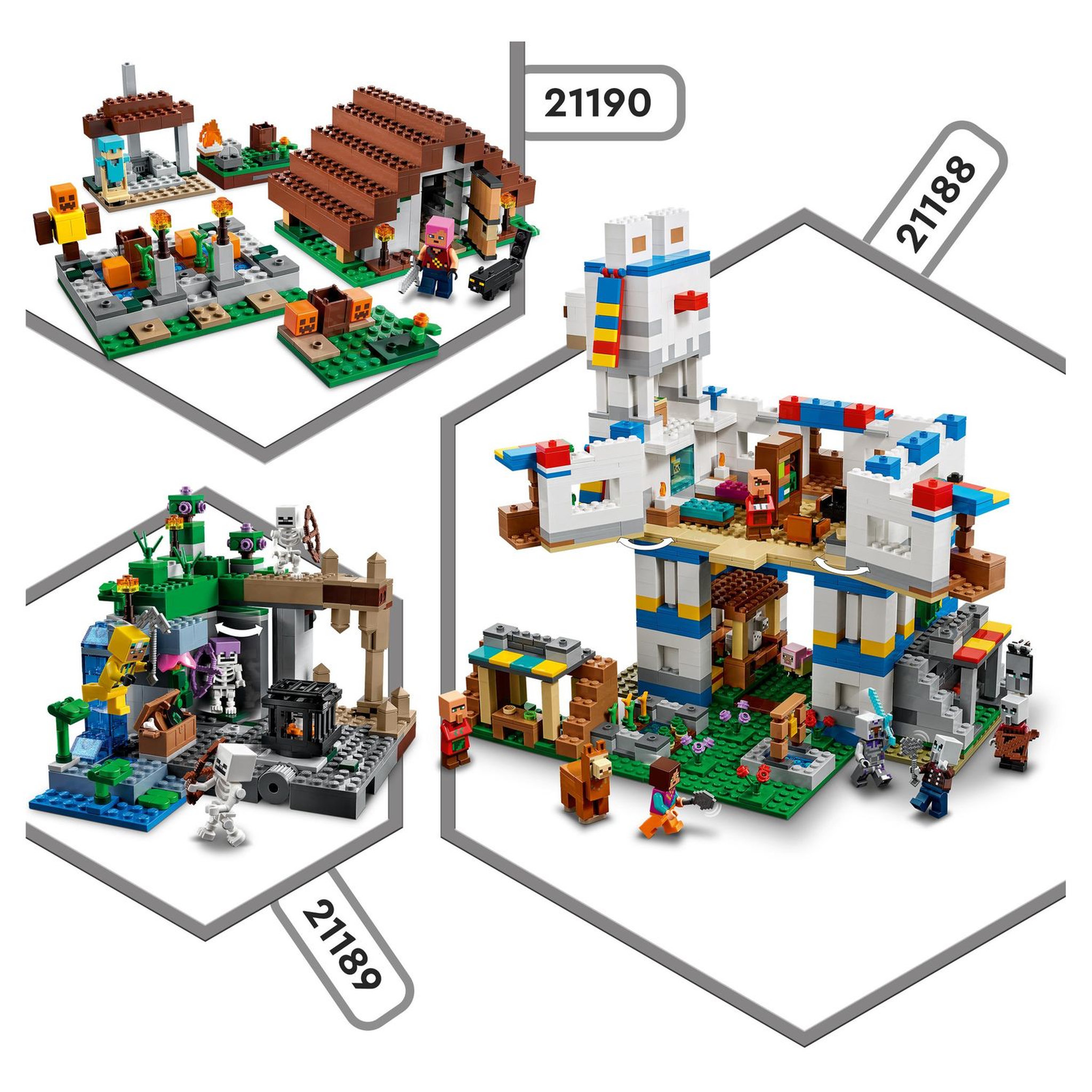 Voir la diapositive 8 : LEGO Minecraft 21189 Le Donjon du Squelette, Jouet Construction, Figurine Squelette, Grotte
