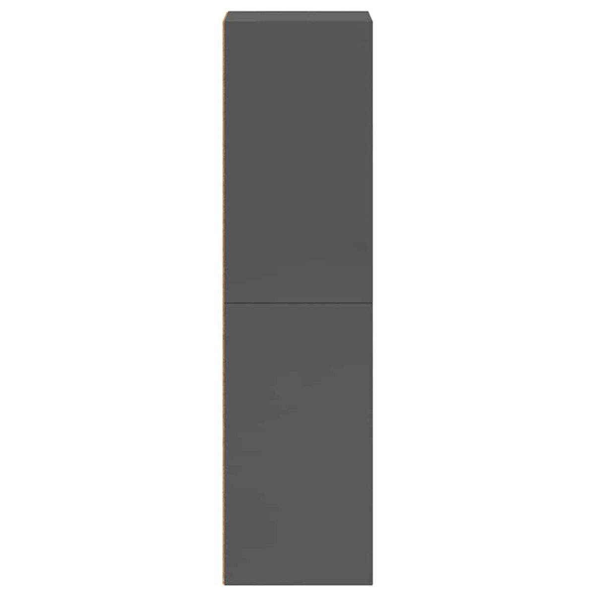 VIDAXL Bibliotheque/Meuble TV Gris brillant Bois d'ingenierie