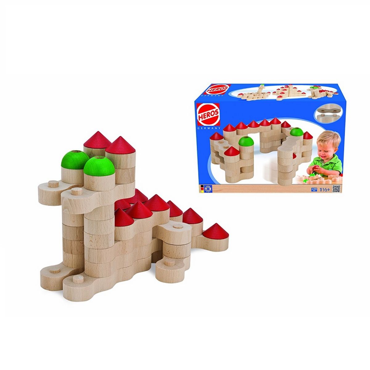 Blocs de bois 44 pièces 