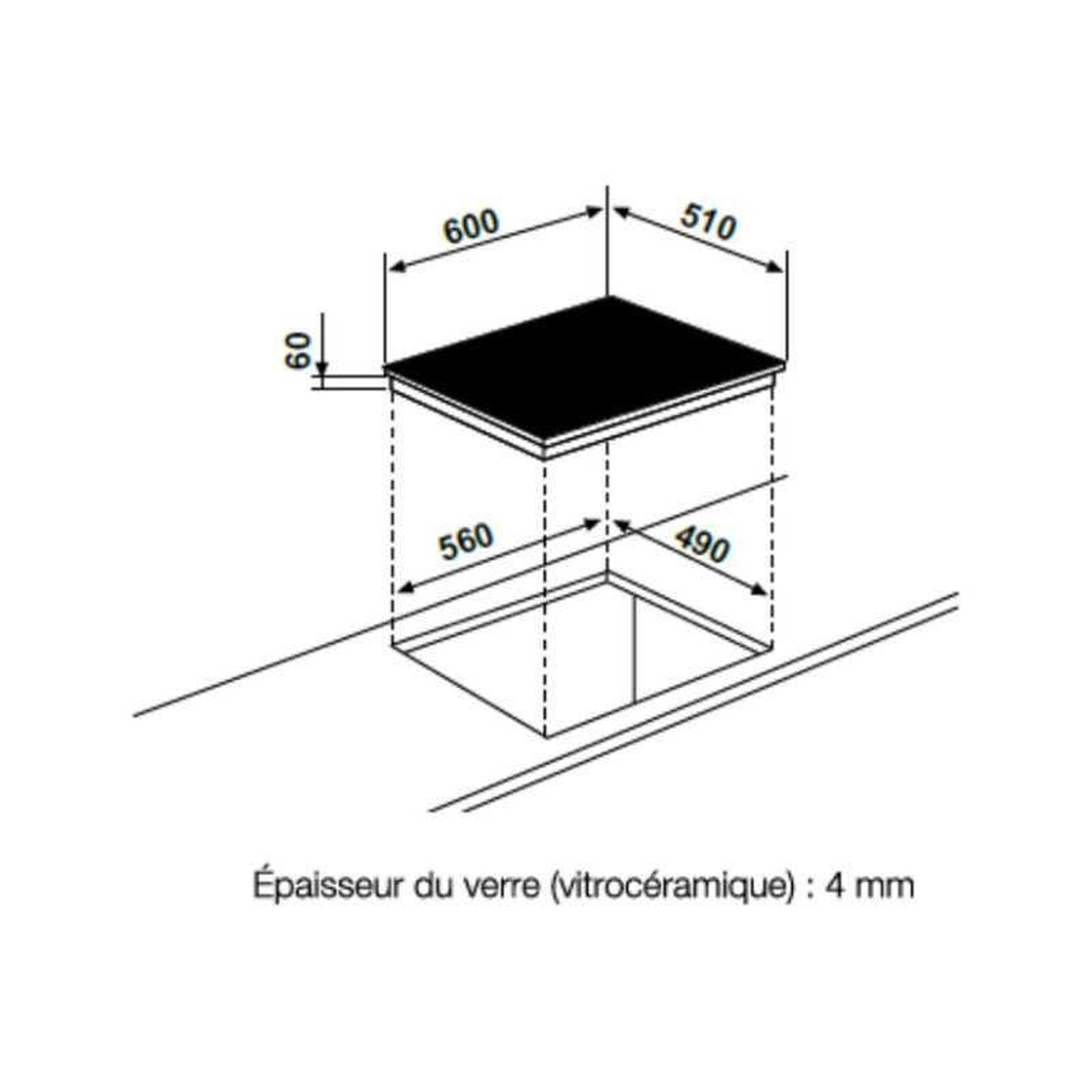 Voir la diapositive 4 : Airlux Plaque mixte Airlux ATGI612BK