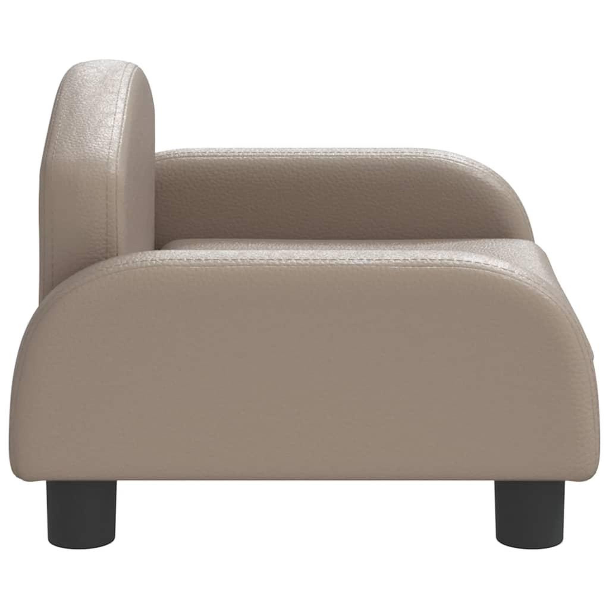 Voir la diapositive 4 : VIDAXL Lit pour chien cappuccino 50x40x30 cm similicuir