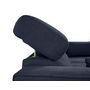 Voir la diapositive 6 : BEST MOBILIER Alicante - canapé d'angle réversible convertible avec têtières - coffre - 4 places - en tissu texturé