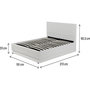 Voir la diapositive 4 : Habitat et Jardin Lit LED avec coffre  Anastasia  - 180 x 200 cm - Blanc