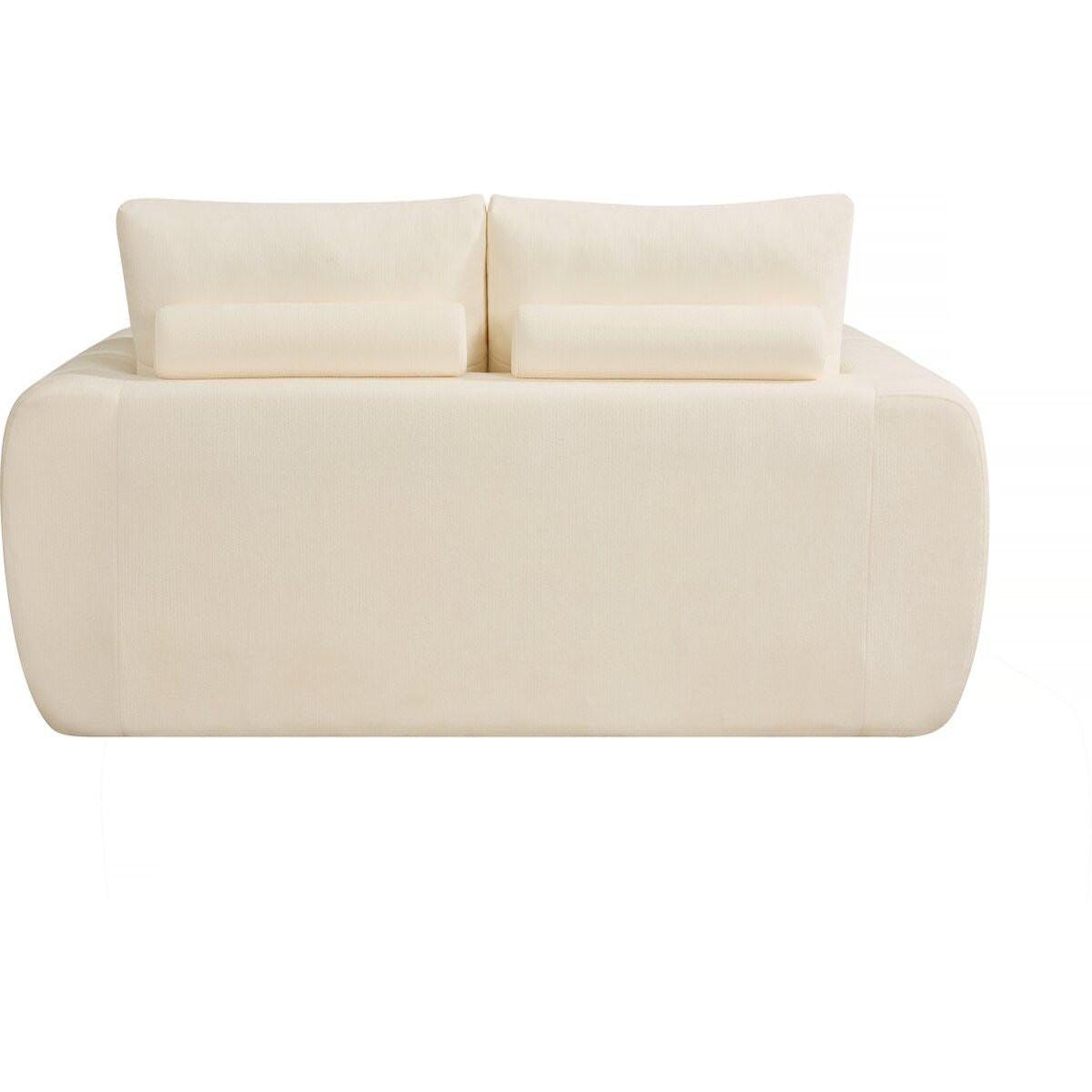 Voir la diapositive 4 : Habitat et Jardin Canapé droit en tissu style bubble  Léonie  - 3 places - Beige