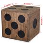 Voir la diapositive 5 : VIDAXL Boîte de rangement Bois Mindi 40x40x40 cm Design Des