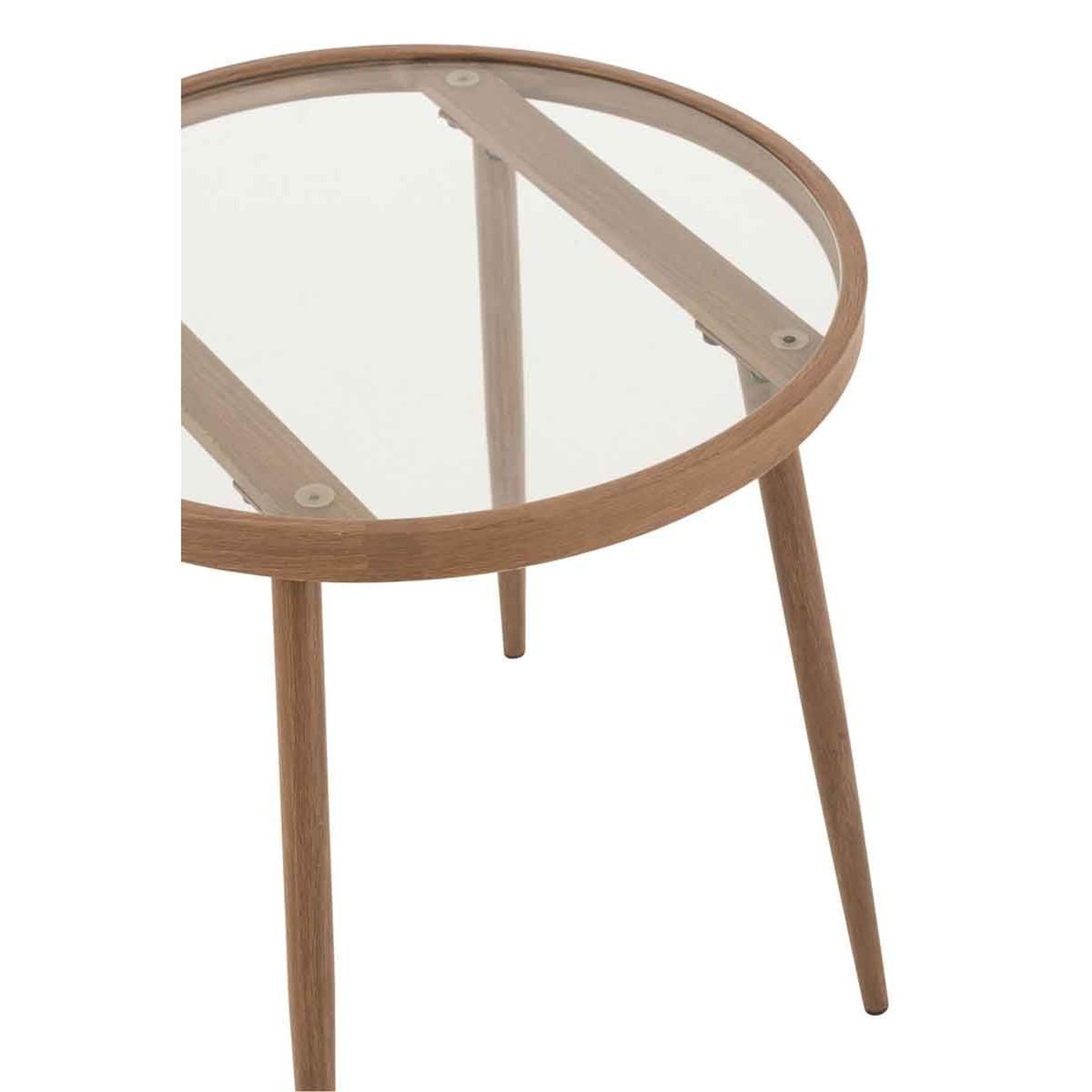 Voir la diapositive 5 : J-LINE Table Gigogne Design  Fuolas  50cm Marron