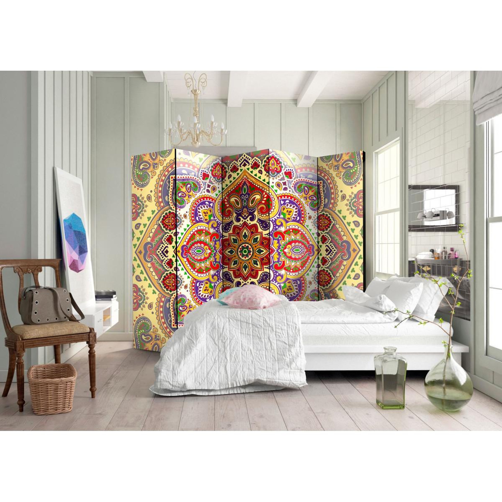 Voir la diapositive 2 : Paris Prix Paravent 5 volets  unusual exoticism  172x225cm