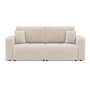 Voir la diapositive 1 : BEST MOBILIER Nicole - canapé droit 4 places convertible avec coffre en tissu
