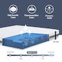 Voir la diapositive 4 : THE WHITE STONE Matelas 70 x 140 Orthopédique Antibactérienne | Hauteur 20 cm | Revêtement 3D Air en Fibre Hypoallergénique